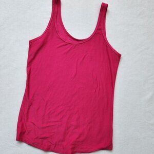 No Boundaries Juniors Fuchsia Pink Tank Top Cute Girly Summer Casual Soft Large